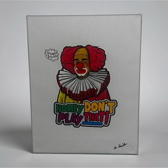 Hand Crafted “Homey Don’t Play That” Wall Art On Canvas - Picture 6 of 10